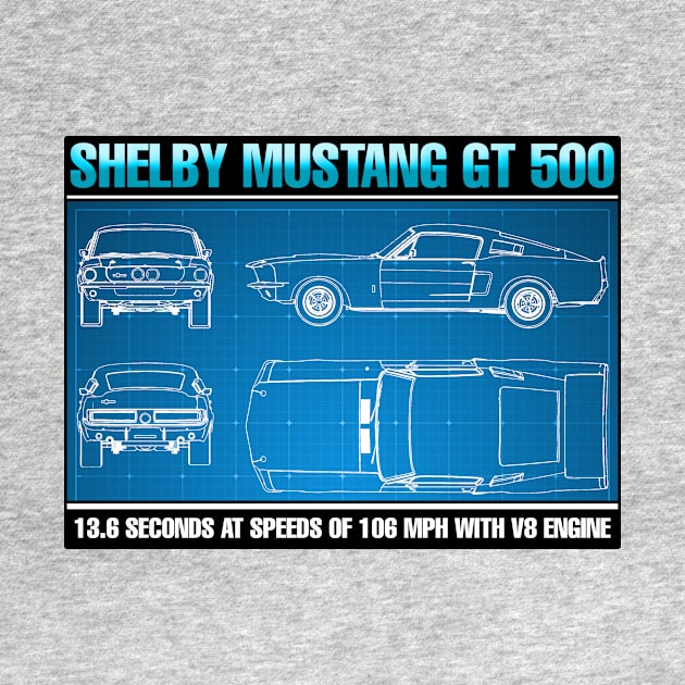 MUSTANG GT 500 by theanomalius_merch